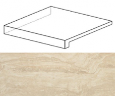 ADXV Ступени Marvel Travertino Alabastrino Scalino Angolare SX 33x33