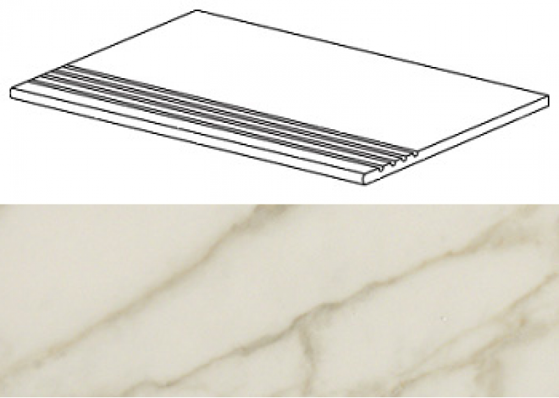AFB7 Marvel Royal Calacatta Gradino 30x60