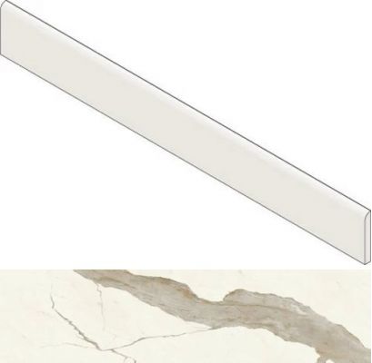 AGFJ Marvel Calacatta Sublime Battiscopa Dig. 60 Lappato 7,2x60