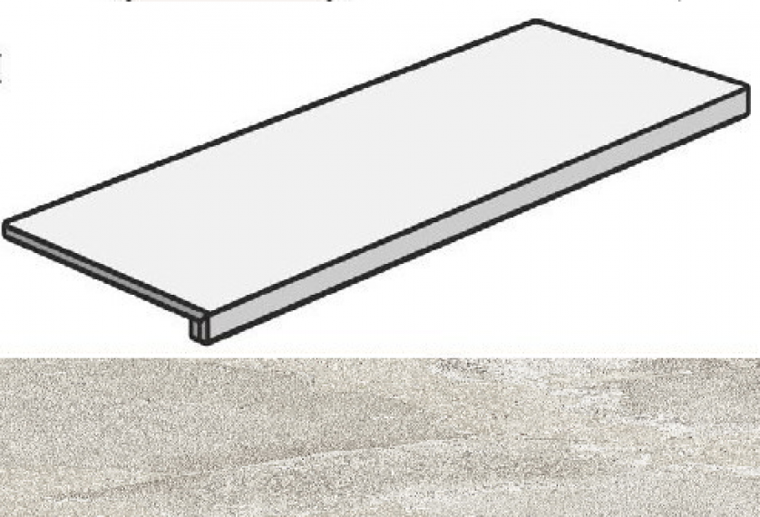 AN4T Klif White Scalino 150 37,5x150