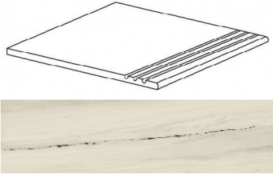 AO65 Marvel Bianco Fantastico Gradino 37,5x75