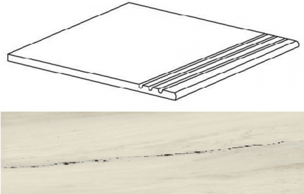 AO65 Marvel Bianco Fantastico Gradino 37,5x75