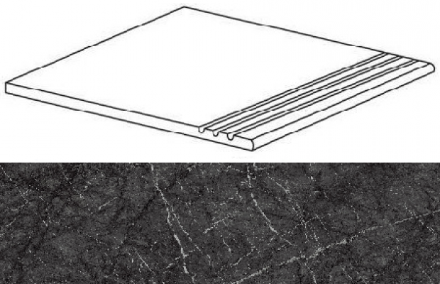 AO67 Marvel Grigio Intenso Gradino 37,5x75