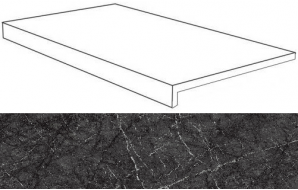 AO7B Marvel Grigio Intenso Scalino 33x60
