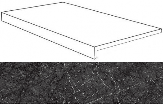 AO7B Marvel Grigio Intenso Scalino 33x60
