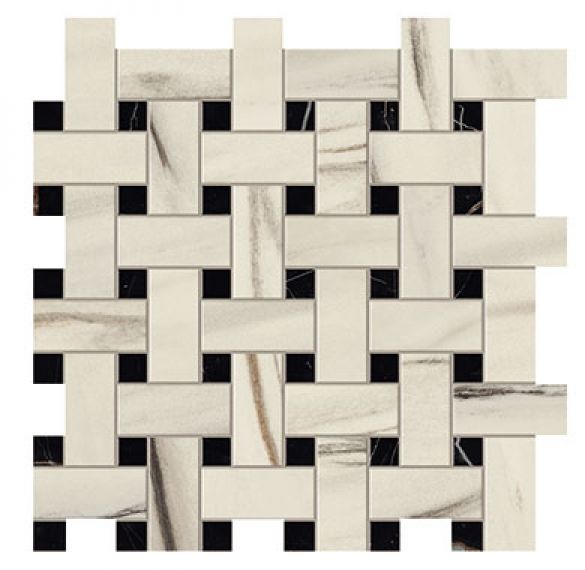 AOVJ Marvel Bianco Fantastico Basket Weave Matt 30,5x30,5