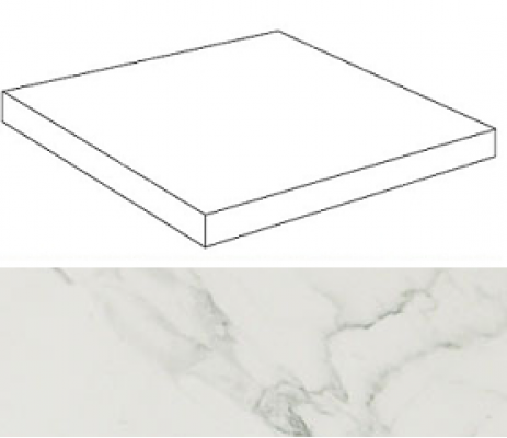 ASMT Marvel Calacatta Scalino Angolare 33x33