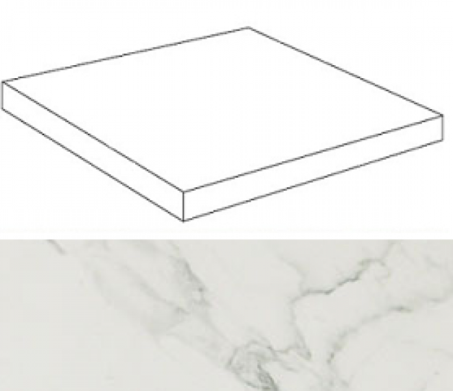 ASMT Marvel Calacatta Scalino Angolare 33x33