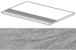 ATD0 Marvel Bardiglio Grey Gradino 30x60