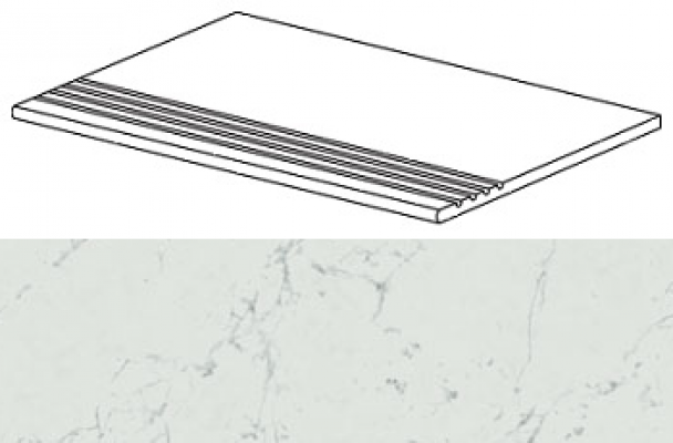 ATD1 Marvel Carrara Pure Gradino 30x60