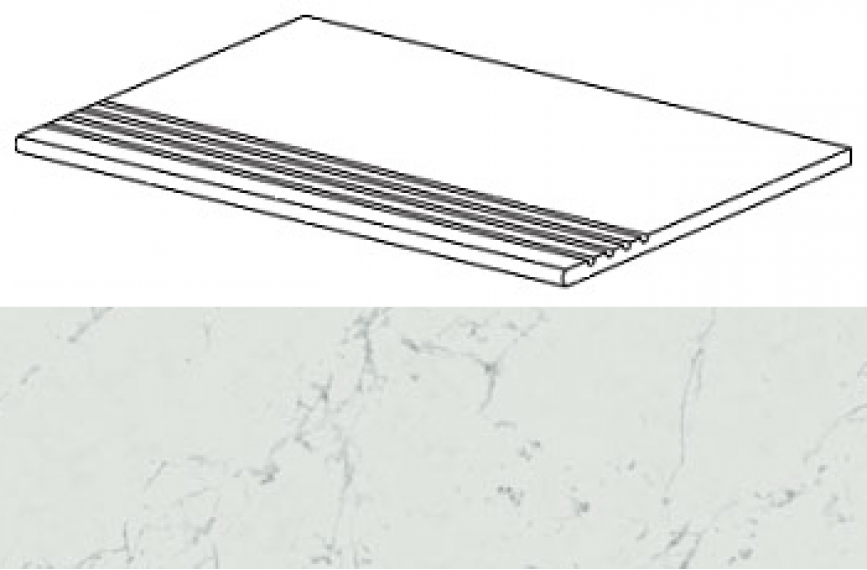 ATD1 Marvel Carrara Pure Gradino 30x60