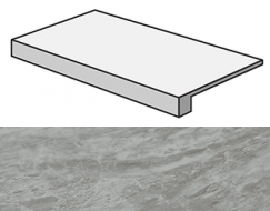 ATD5 Marvel Bardiglio Grey Scalino 33x60