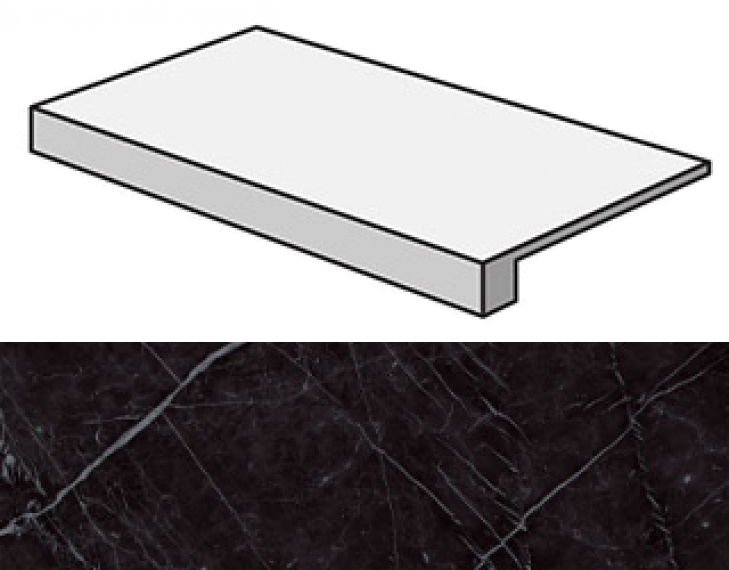 ATD7 Marvel Nero Marquina Scalino 33x60
