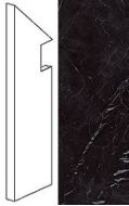ATEN Керамогранит Marvel Nero Marquina Battiscopa Sag. SX 7.2x30