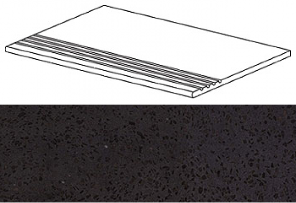 AUDF Marvel Terrazzo Black Gradino 30x60