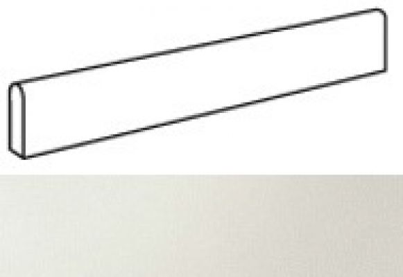 AUIP Arkshade White Battiscopa Lappato 7.2x60