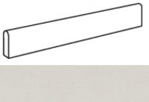 AUIU Arkshade White Battiscopa Matt 7.2x60