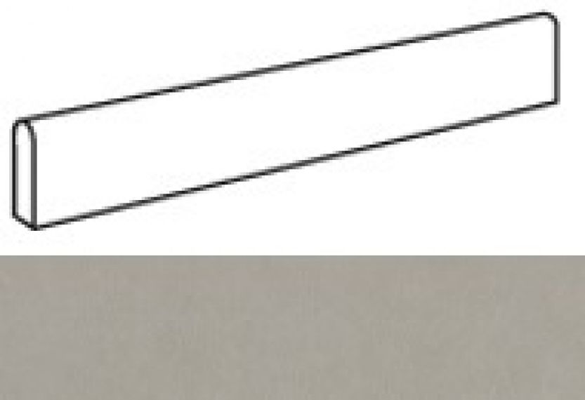 AUIX Arkshade Grey Battiscopa Matt 7.2x60