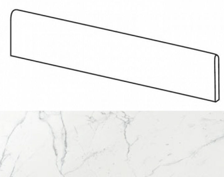 AVXS Marvel Calacatta Battiscopa Lappato 7,2x60