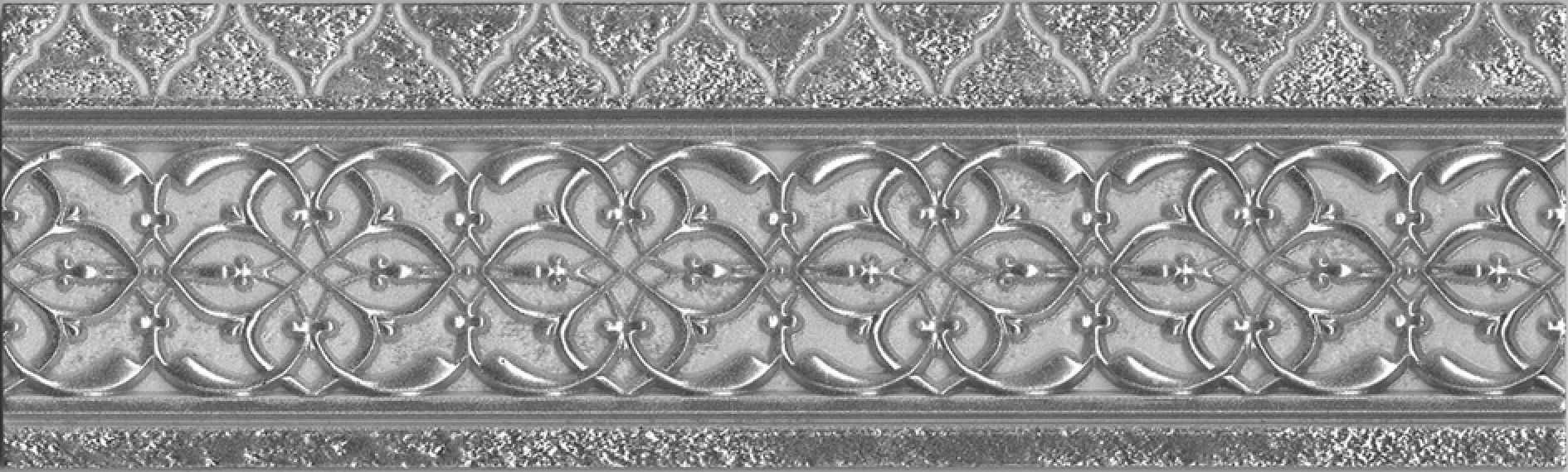 Alhambra Silver Cenefa 9x29.75