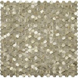 Aluminium 3D Hexagon Gold 8x14x6 29.7x30.6