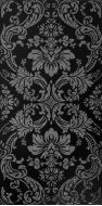 Architecture Damask Black+Silver Naturale 30x60