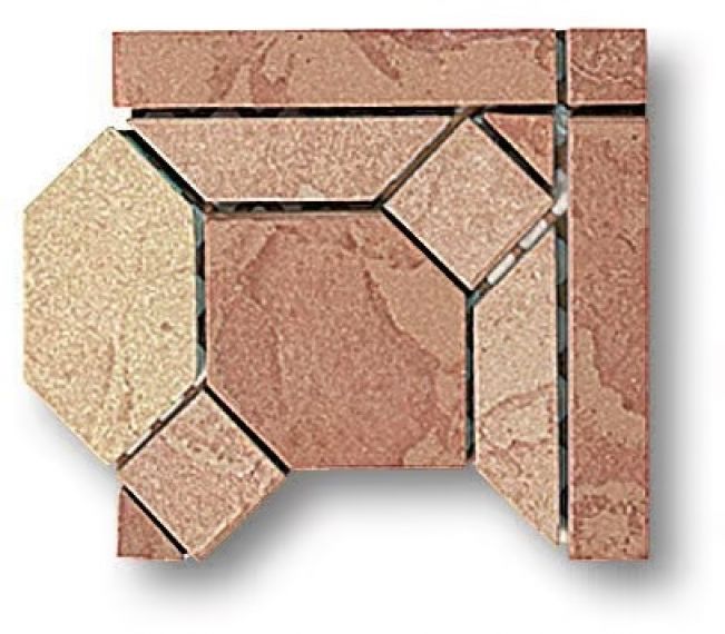 Ardesia Angolo A Naturale 15x15
