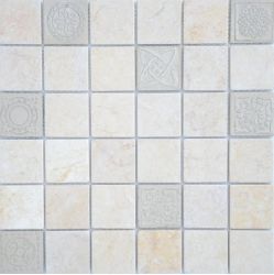 Art Travertino silver MAT 48x48x8 300x300x8