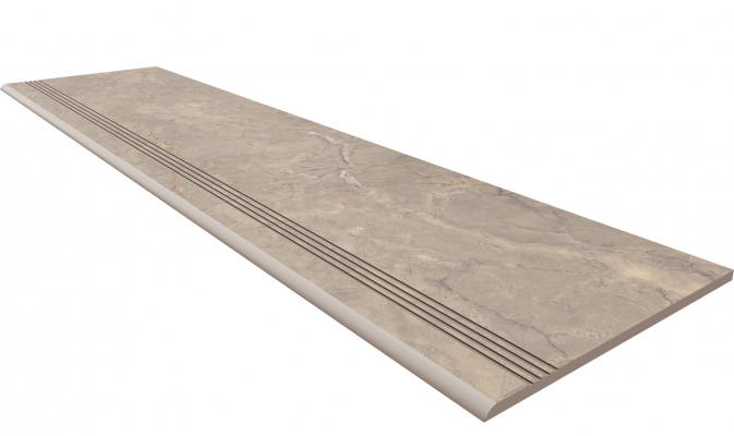 BR02 Bernini Beige Ступень неполированная 30x120