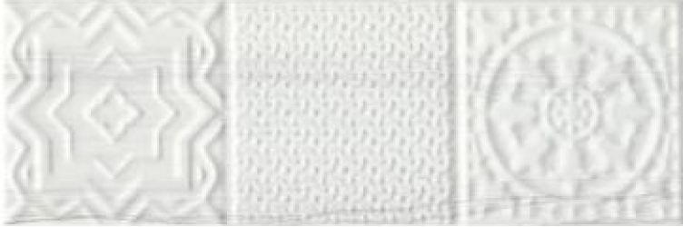 Belvedere Relieve Blanco 10x30