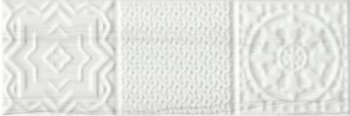 Belvedere Relieve Blanco 10x30