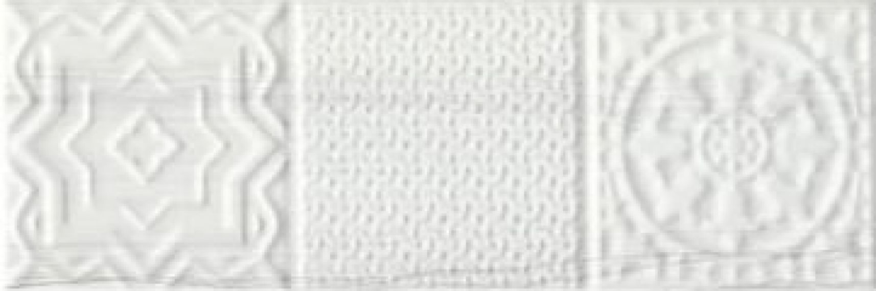 Belvedere Relieve Blanco 10x30