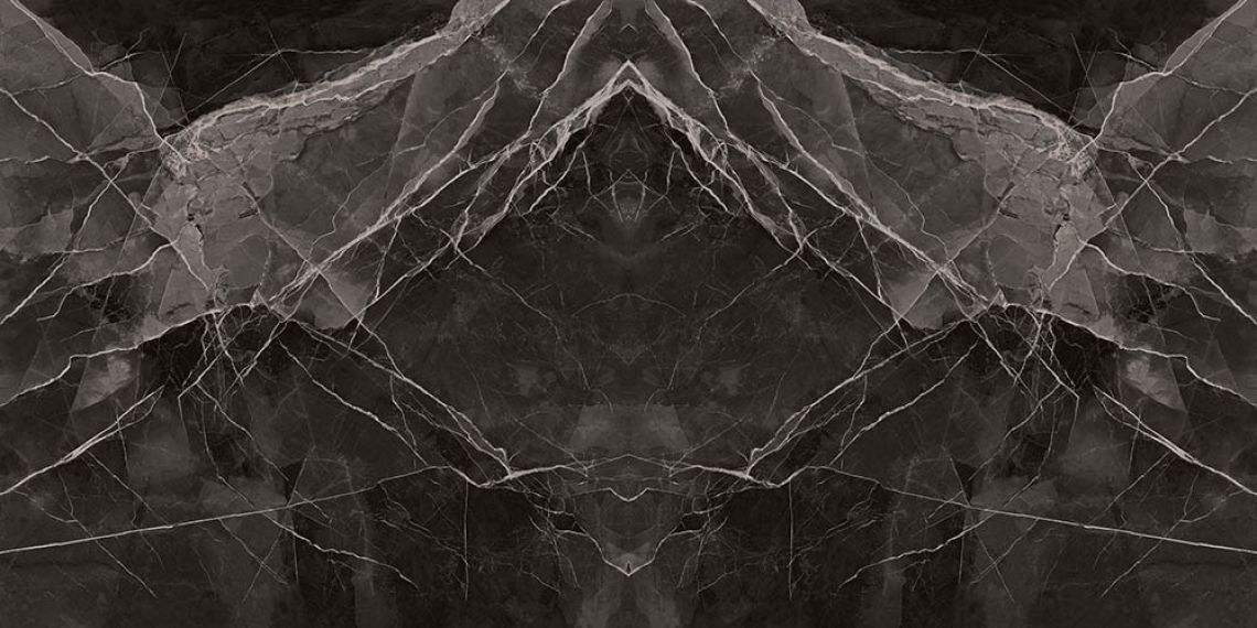 Black Calacatta Book Match Kristal Parlak Nano Rectified 120x240
