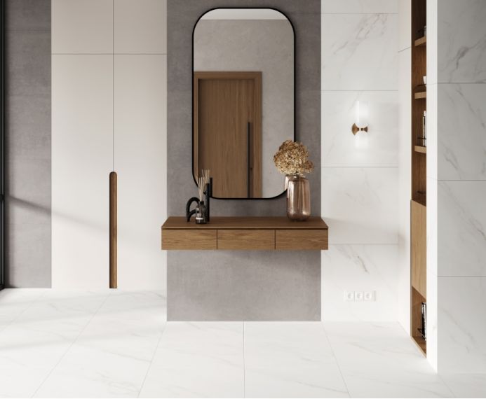 Calacatta Michael белый лаппатированный шайн 60х120
