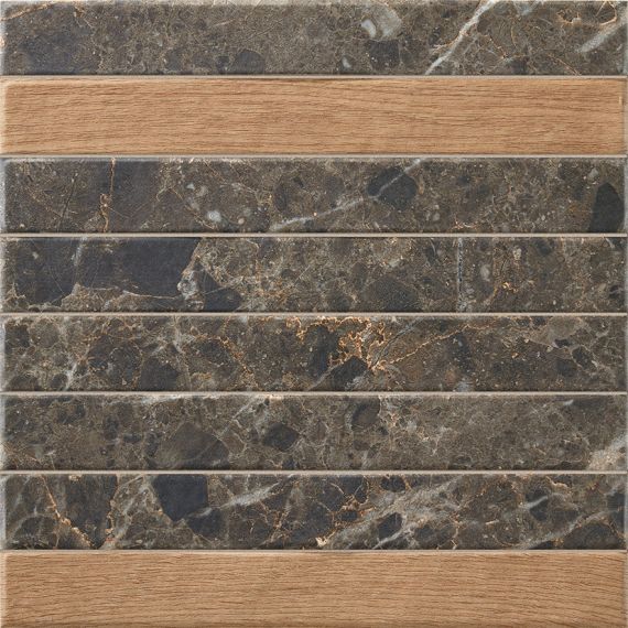 Capri Brick Black Mix 35x35