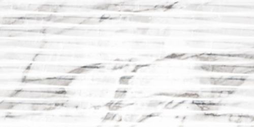 Carrara White Lined Shine структурная 30x60