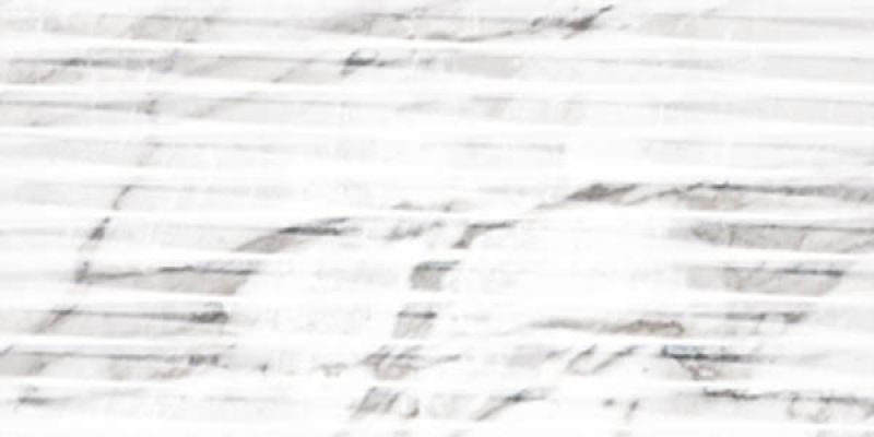 Carrara White Lined Shine структурная 30x60