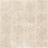 Cemento декор беж структурный Rett 120x120