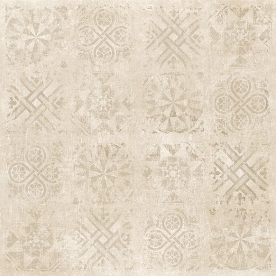 Cemento декор беж структурный Rett 120x120