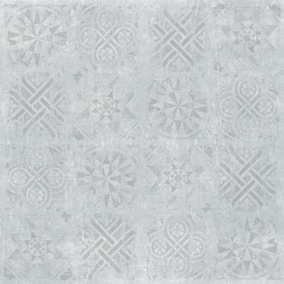 Cemento декор светло-серый структурный Rett 120x120