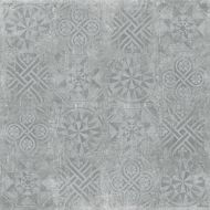 Cemento декор серый структурный Rett 120x120