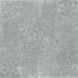 Cemento декор серый структурный Rett 120x120