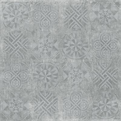 Cemento декор серый структурный Rett 120x120