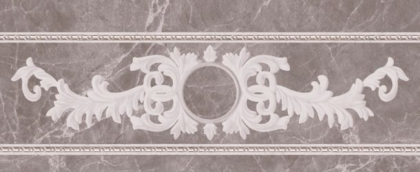 Cenefa Oka Blade Gris 25x10