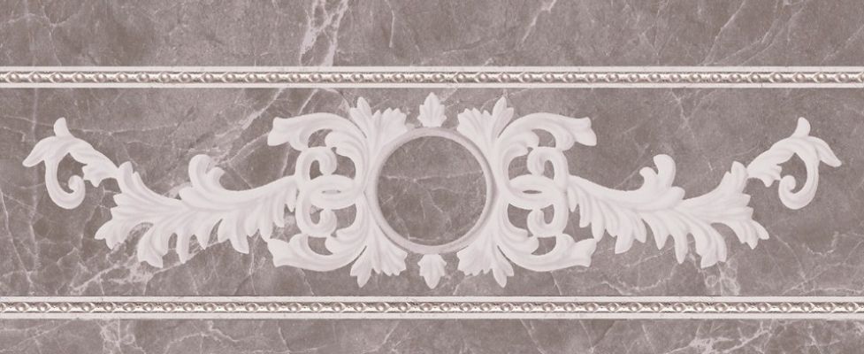 Cenefa Oka Blade Gris 25x10