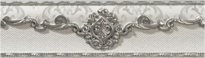 Cenefa Poem Plata-Perla 7x25