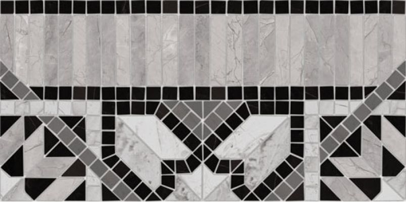 Cenefa Samos 21,7x43,5 Negro g.75