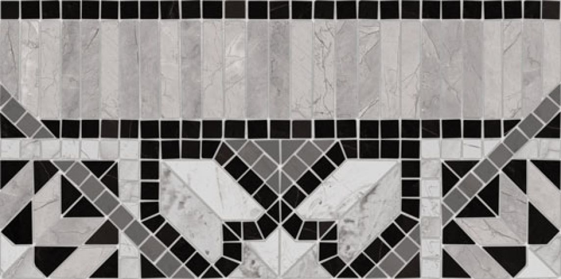 Cenefa Samos 21,7x43,5 Negro g.75
