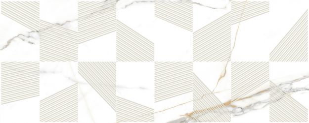 Champagne Mosaic Декор белый 20х50