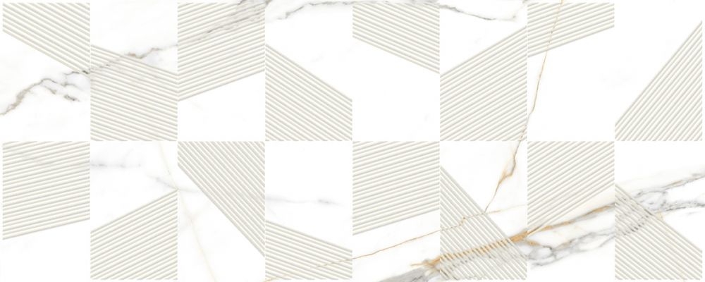 Champagne Mosaic Декор белый 20х50
